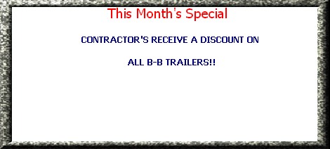  This Month's Special